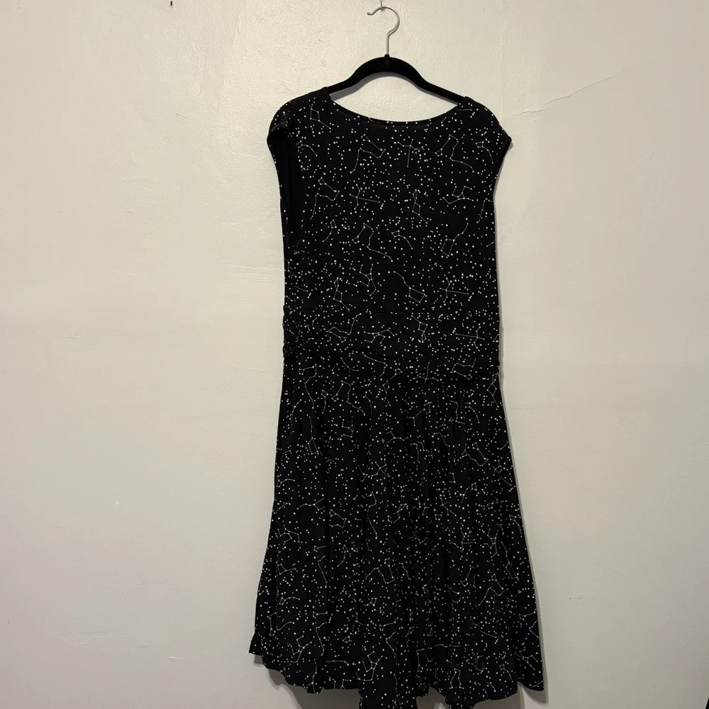Effie’s Heart Constellation print black tank dress - Picture 2 of 4